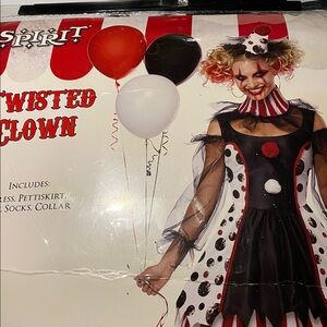 Sprit Halloween Costume “Twisted Clown” Adult Large 10-12
